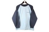 Vintage Quiksilver Sweatshirt Small blue big logo 90s crewneck sport surfing style jumper