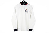 Vintage Polo by Ralph Lauren Rugby Shirt Large big logo long sleeve 90s retro collared sweatshirt
