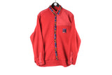Vintage Mammut Fleece Shirt Large red outdoor 90s retro sport trekking jumper