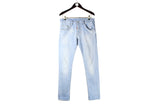 Dsquared2 Jeans 44 made in Italy light blue authentic streetwear denim pants