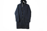 Our Legacy Parka 2 in 1 Jacket Medium navy blue hooded authentic