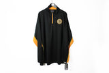 NWT Boston Bruins Majestic Sweatshirt 1/4 Zip 3XLarge black NHL hockey long sleeve sport cardigan