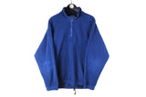 Vintage Sergio Tacchini Fleece 1/4 Zip Large made in Italy blue 00s 90s classic ski sweater