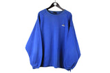 Vintage Adidas Sweatshirt XLarge blue 90s crewneck long sleeve cotton jumper