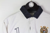 Hackett Klosters Snow Polo Rugby Shirt Medium