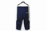 Vintage Adidas Track Pants Large navy blue 90s sport pants retro style classic