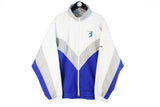 Vintage Adidas Tracksuit XLarge tennis Stefan Edberg authentic big logo abstract pattern jacket and pants 90s
