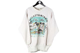 Vintage Mickey Mouse Sweatshirt Small Disney retro style 90s crewneck jumper cartoon Minnie Winter Fun ski style