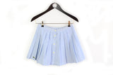 Vintage Lacoste Tennis Skirt Women's 42 blue stripped pattern 90s authentic court shorts made in France