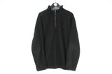 Vintage Nautica Fleece 1/4 Zip XLarge black 90s retro authentic retro sweater