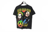Bob Marley 2001 Peace man 00s authentic rare retro cotton black big logo music reggae tee