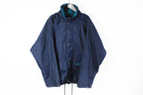 Vintage Helly Hansen Jacket XLarge blue 90s raincoat