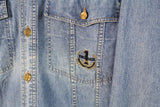 Vintage Trussardi Denim Shirt Large