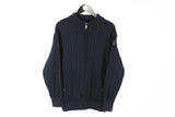 Paul & Shark Bretagne Sweater Full Zip Large navy blue cardigan