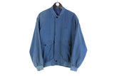 Vintage Paul & Shark Jacket Medium blue retro style 90s bomber casual made in Italy