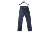 Vintage Levi's 501 Jeans W 26 L 32 navy blue 90s retro USA classic women's denim pants