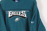 Vintage Eagles Reebok Fleece Sweatshirt Large