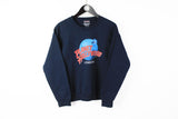 Vintage Planet Hollywood London Sweatshirt Small navy blue big logo 1998 jumper