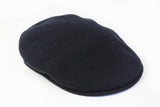 Vintage Kangol Newsboy Cap black 90s retro UK style hat