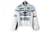 Vintage Red Bull Jacket Women's Large white blue 90s moto big logo retro style