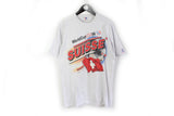 Vintage World Cup USA 1994 Suisse Team T-Shirt Large gray official Switzerland national Football team gray cotton tee
