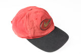 Vintage Nike Cap red swoosh big logo 90s black