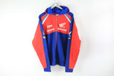 Honda Hoodie Full Zip XXLarge big logo red blue racing motor sport