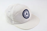 Vintage Mercedes Cap white big logo Benz hat