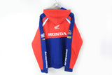 Honda Hoodie Full Zip XXLarge big logo red blue racing motor sport