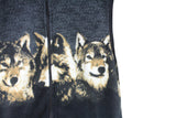 Vintage Wolf Fleece Vest Medium