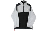 Vintage Coca-Cola Fleece 1/4 Zip Large gray black 90's retro jumper