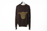 Vintage Carlo Colucci Sweater Large wool rare 90s made in West Germany pullover