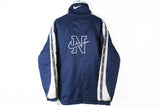 Vintage Nike Double Sided Jacket XLarge 80s hip hop bootleg navy blue retro style basketball swoosh puffer