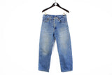 Vintage Levi's Bootleg Jeans Small blue 90s denim baggy USA wear fake
