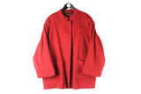 Vintage Gianfranco Ferre Coat Women's XLarge wool red 90s classic luxury winter jacket