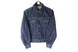 Vintage Levi's Jacket Women’s Small blue 90s retro denim navy coat