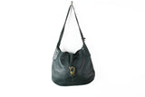 Delvaux Bag green leather authentic Brussel luxury shoulderbag