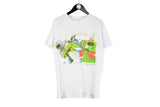 Vintage Kawasaki ZXR 1993 T-Shirt Large white 90s retro cotton racing tee