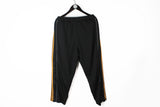 Vintage Adidas Snap Buttons Track Pants Medium