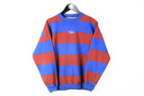 Vintage Volvo Team Sweatshirt Small red blue 90's racing crewneck jumper