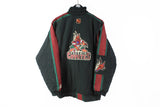 Vintage Phoenix Coyotes Starter Jacket Large black big logo NHL 90s Hockey