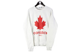 Dsquared2 Sweatshirt Medium / Large white big logo Canada's Twins Dean Dan authentic crewneck sport style