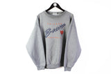 Vintage Chicago Bears Sweatshirt XLarge gray big logo 90s crewneck jumper