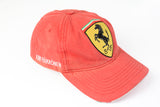 Vintage Ferrari Kimi Raikkonen Cap red big logo Finland 00s Formula 1 F1 hat