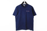 Vintage Nike T-Shirt Medium made in USA navy blue small logo
