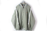 Vintage Nike Bomber Jacket XXLarge tennis olive 90s sport court