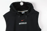 Vintage Nike Sleeveless Hoodie Medium