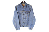 Vintage Levi's Denim Jacket blue 90s retro heavy coat USA streetwear