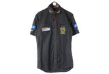 Porsche Al Nabooda Shirt racing black button 90s retro classic oversize race wear shirt