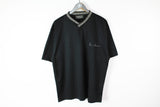 Vintage Versace T-Shirt XLarge / XXLarge black Gianni Jeans Couture 90s 80s sport tee bootleg